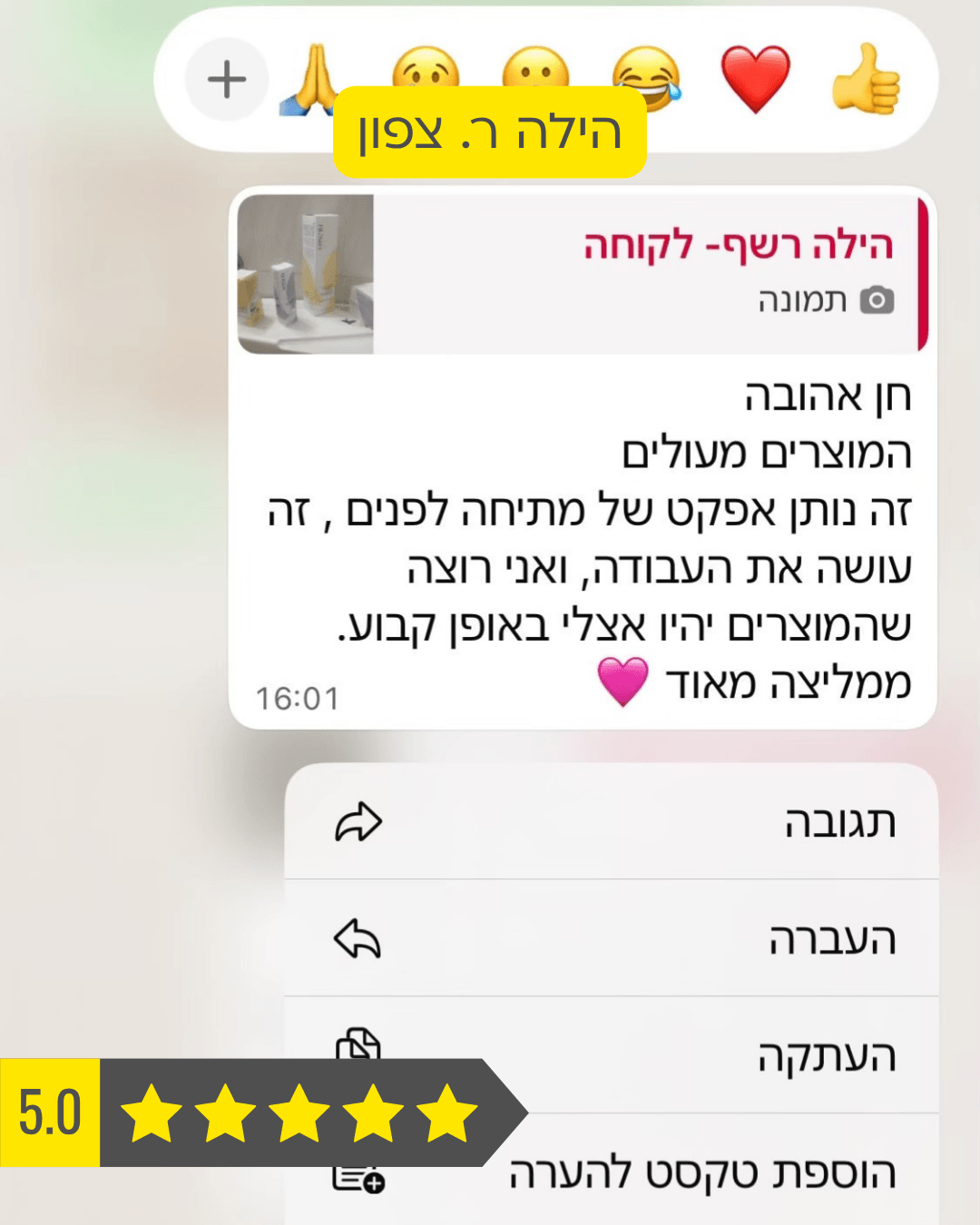 המלצת וואטסאפ 3
