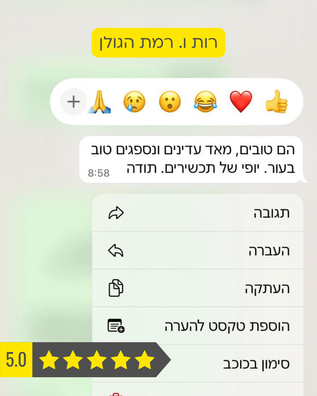 המלצת וואטסאפ 9
